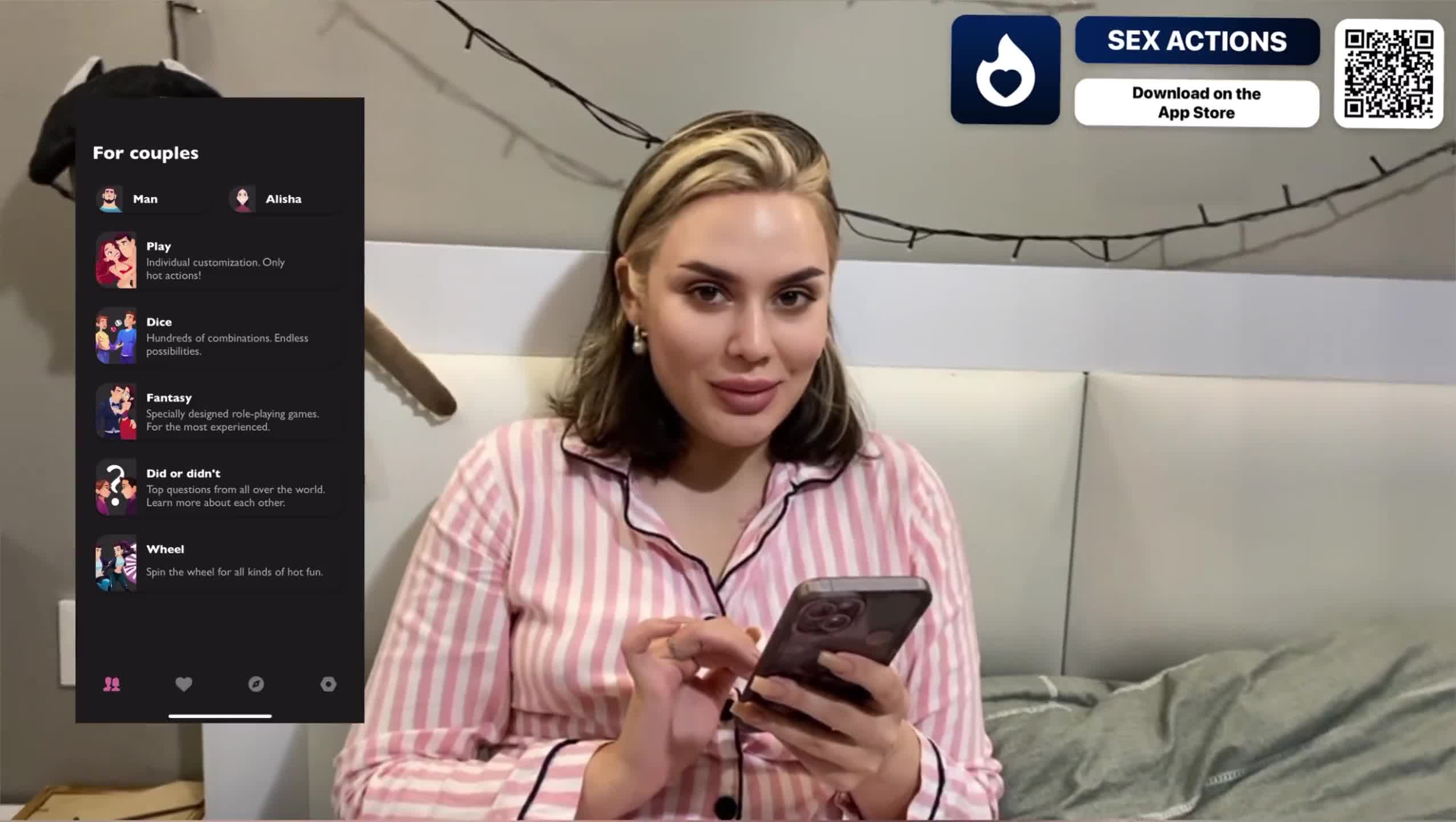 Sexy student plays the role of a horny maid using a dating app