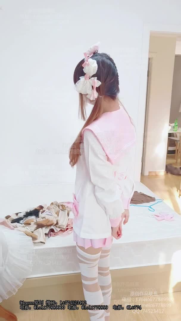 0901粉色格子裙