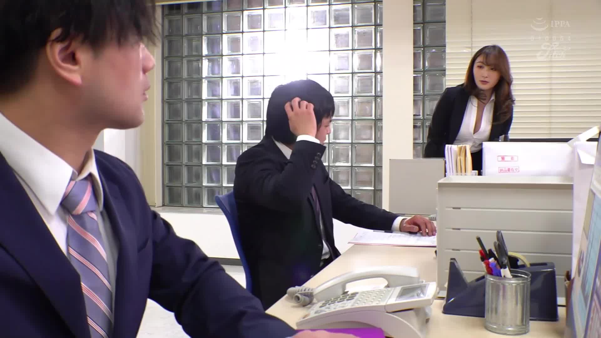 片名： 君…まさか気持ち良いからって会社の中でイヤラしい声を出しながら射精しちゃうんじゃないでしょうね？ 爆乳の女上司にチポとアナルを犯れる社内でこっそり声我慢メスイキ調教