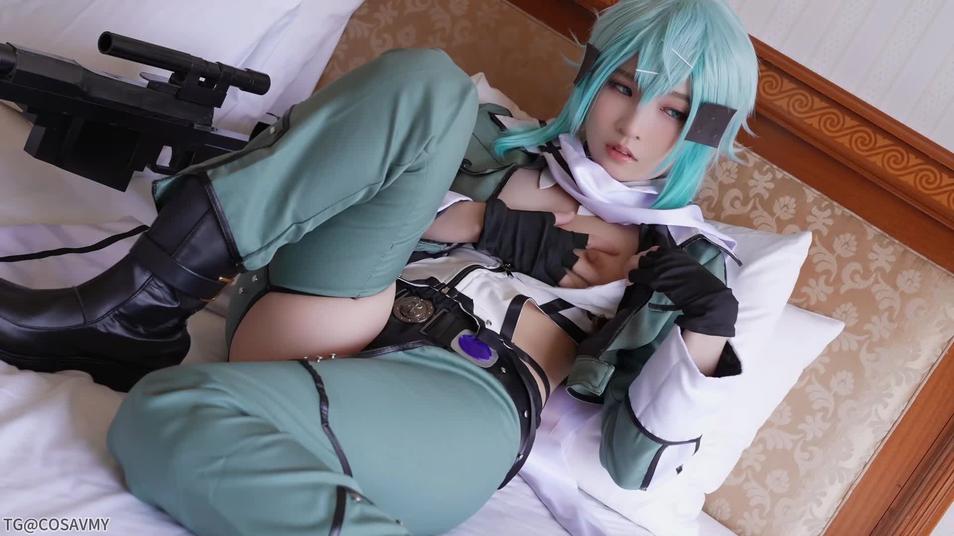 番号：#COSH-085 #美颜渲染 #cosplay #朝田诗乃 #刀剑神域【中出し】厳選美少女にコスプレさせてオレの子を孕ませる！【シン】 #COSAV #こすっち #枢木あおい