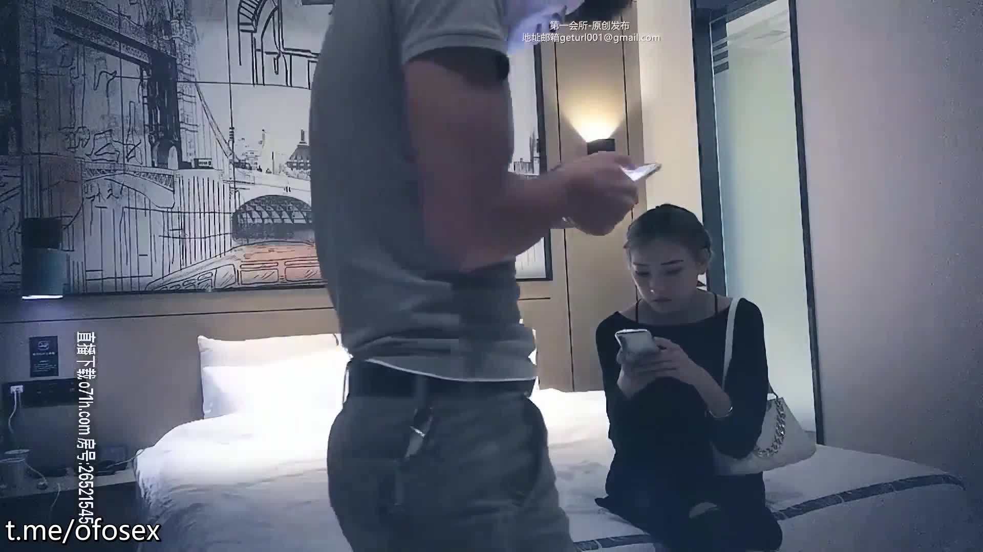 【#91沈先生探花】约了个颜值不错黑衣妹子，扣逼侧入大力猛操呻吟娇喘大声NTR绿帽淫妻