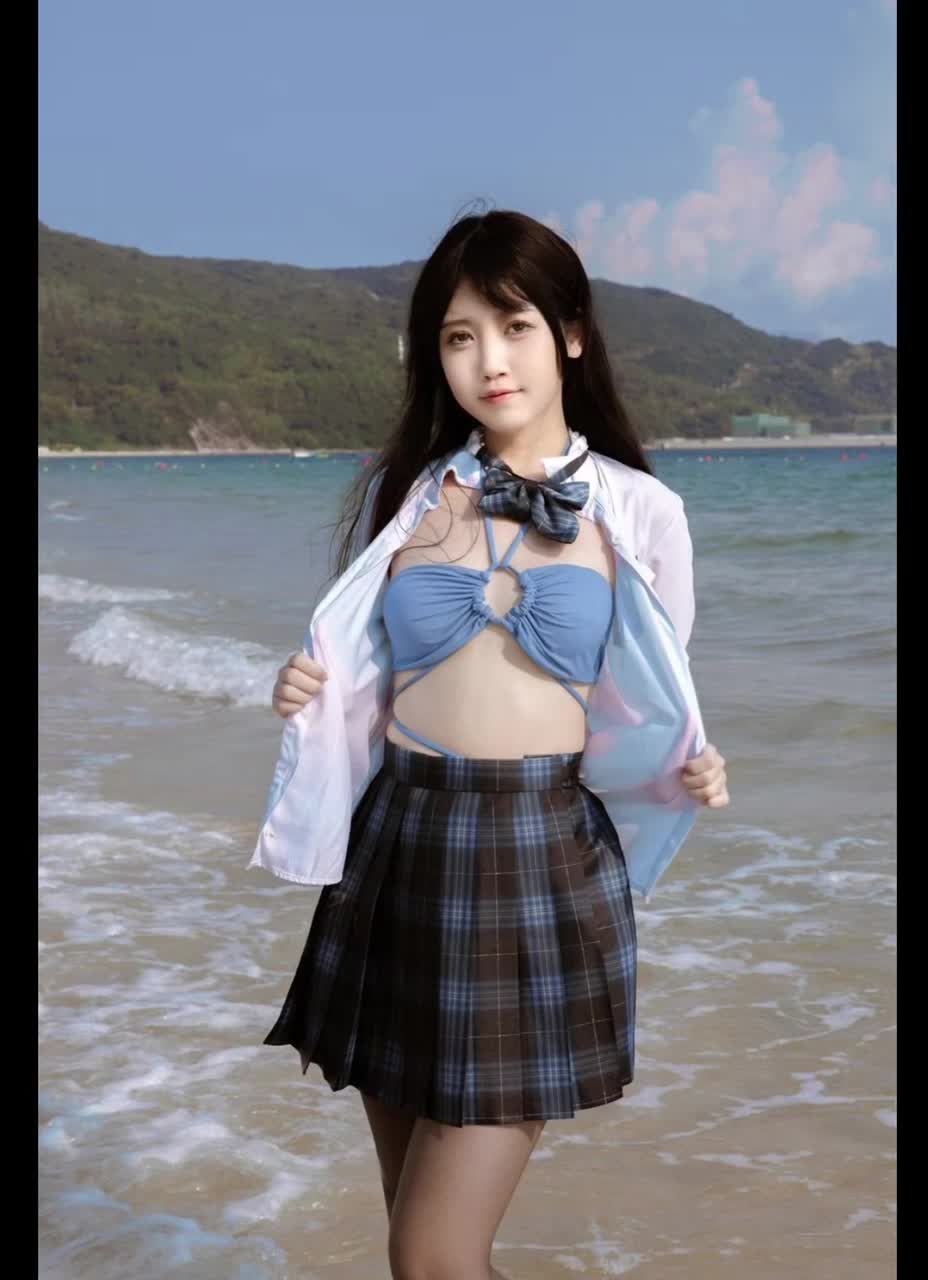 #不呆猫 #萝莉 #福利姬 极品美女福利姬海边jk短裙露出诱惑评论区观看合集️️️