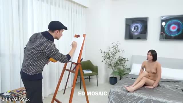 #国产 #无码 #炮架 #口交 #后入画家来指导裸体模特小巴 画下被深深插入的样子 屁股越摇越主动 男模特受不了直接喷射满脸